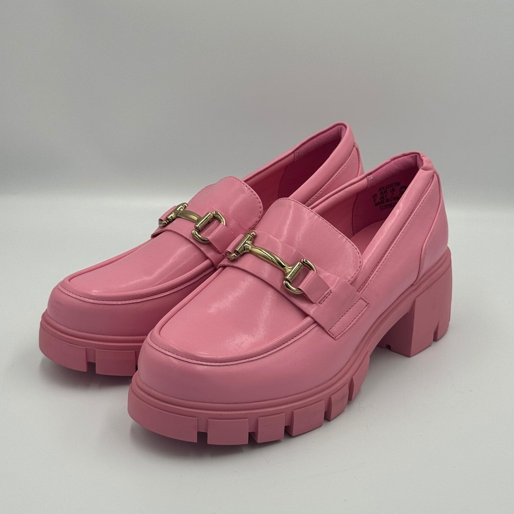 Dream Pairs Pink Lug Sole Bit Loafers 9 NO BOX